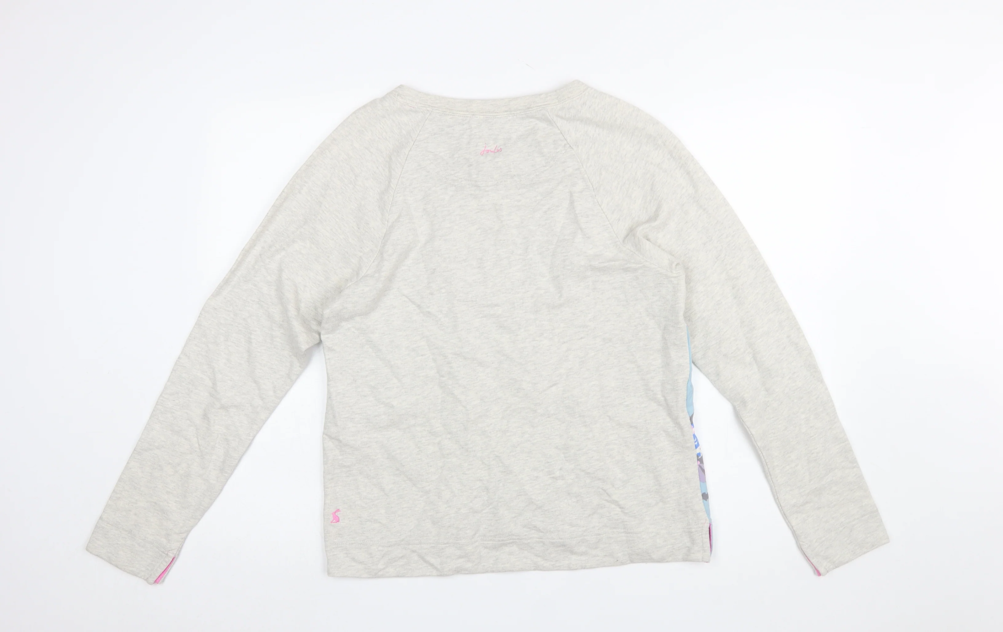 Joules Women Blue Floral Long Sleeve Pullover Sweatshirt UK 14 - Image 3