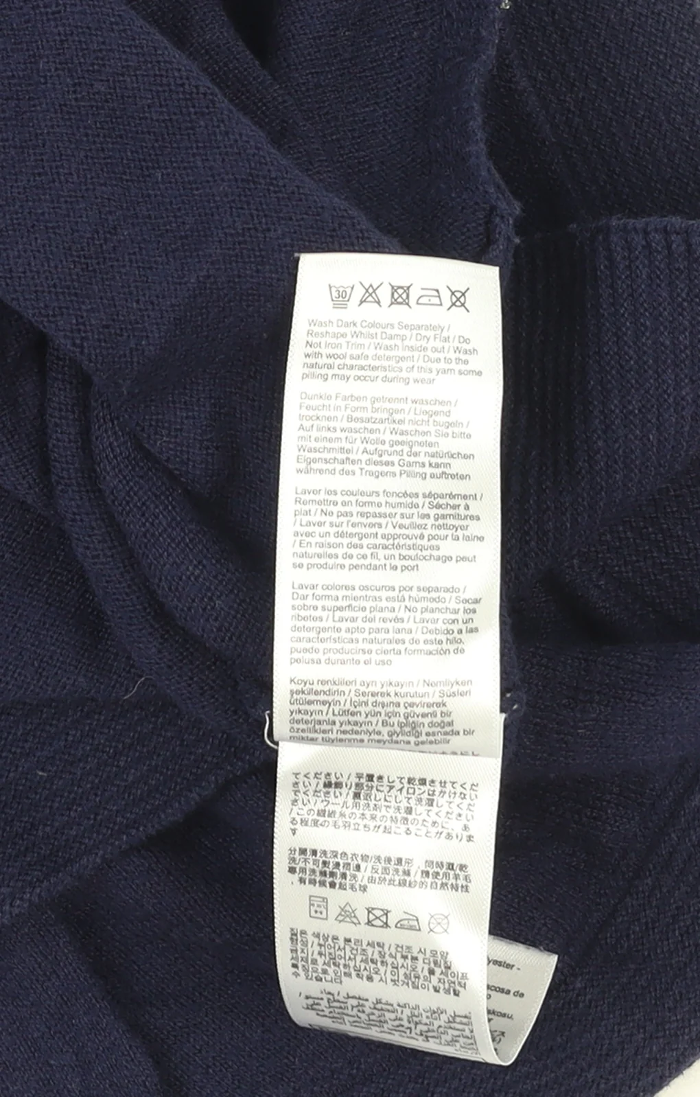 Joules Women’s Blue Cotton Wool Boat Neck Jumper UK 8 - Image 4