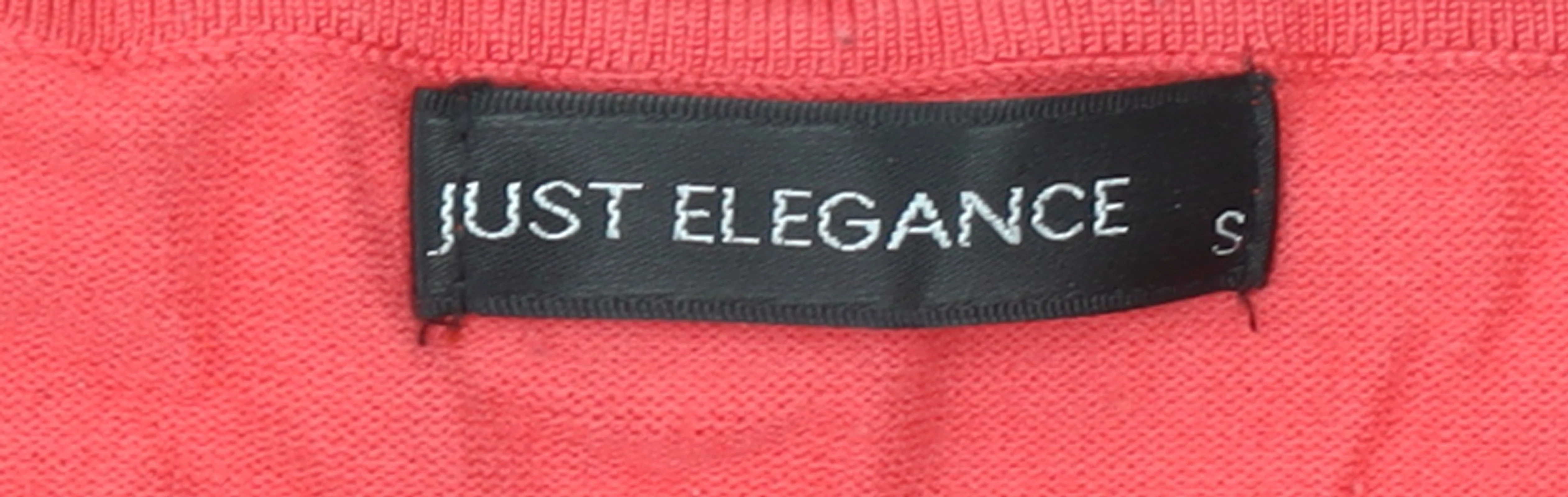 Just Elegance Women's Red Rhinestone Knit Pullover Jumper Size S - Image 4