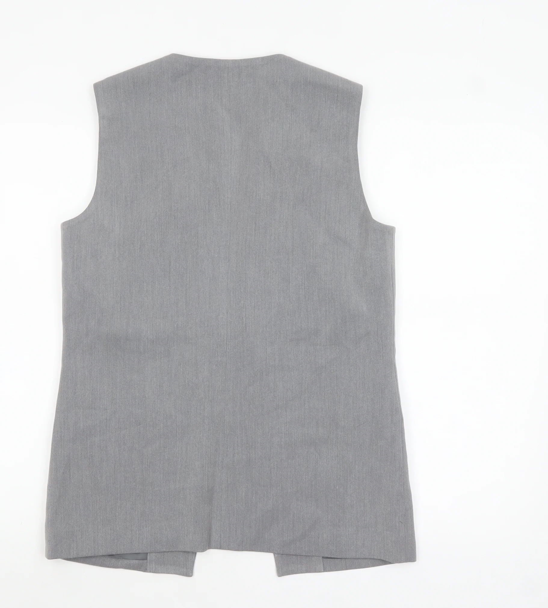 KAIIA Women Grey Suit Waistcoat UK 8 Single Button Tailored Vest - Image 3