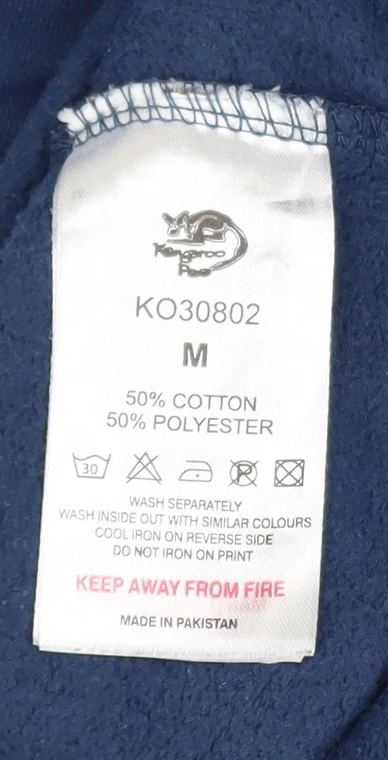 Kangaroo Poo Men’s Blue Graphic Crew Neck Sweatshirt Size M - Image 5