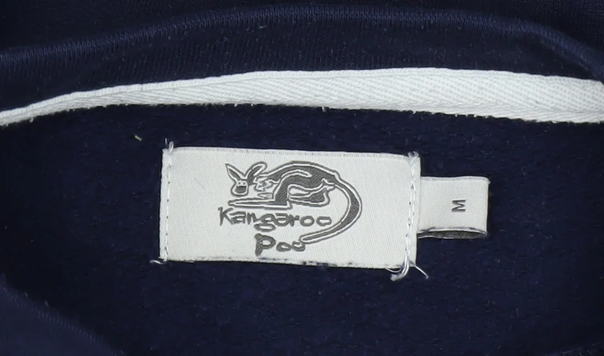 Kangaroo Poo Mens Blue Pullover Adventure Graphic Sweatshirt M - Image 4