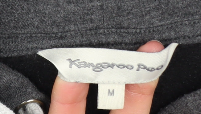 Kangaroo Poo Men's Grey Pullover Hoodie M Outdoor Graphic - Image 4