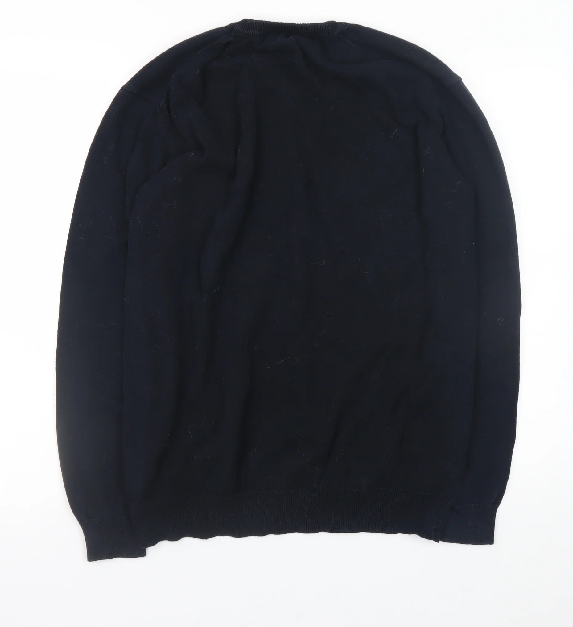 Kangol Men’s Black 2XL V-Neck Cotton Pullover Jumper - Image 3