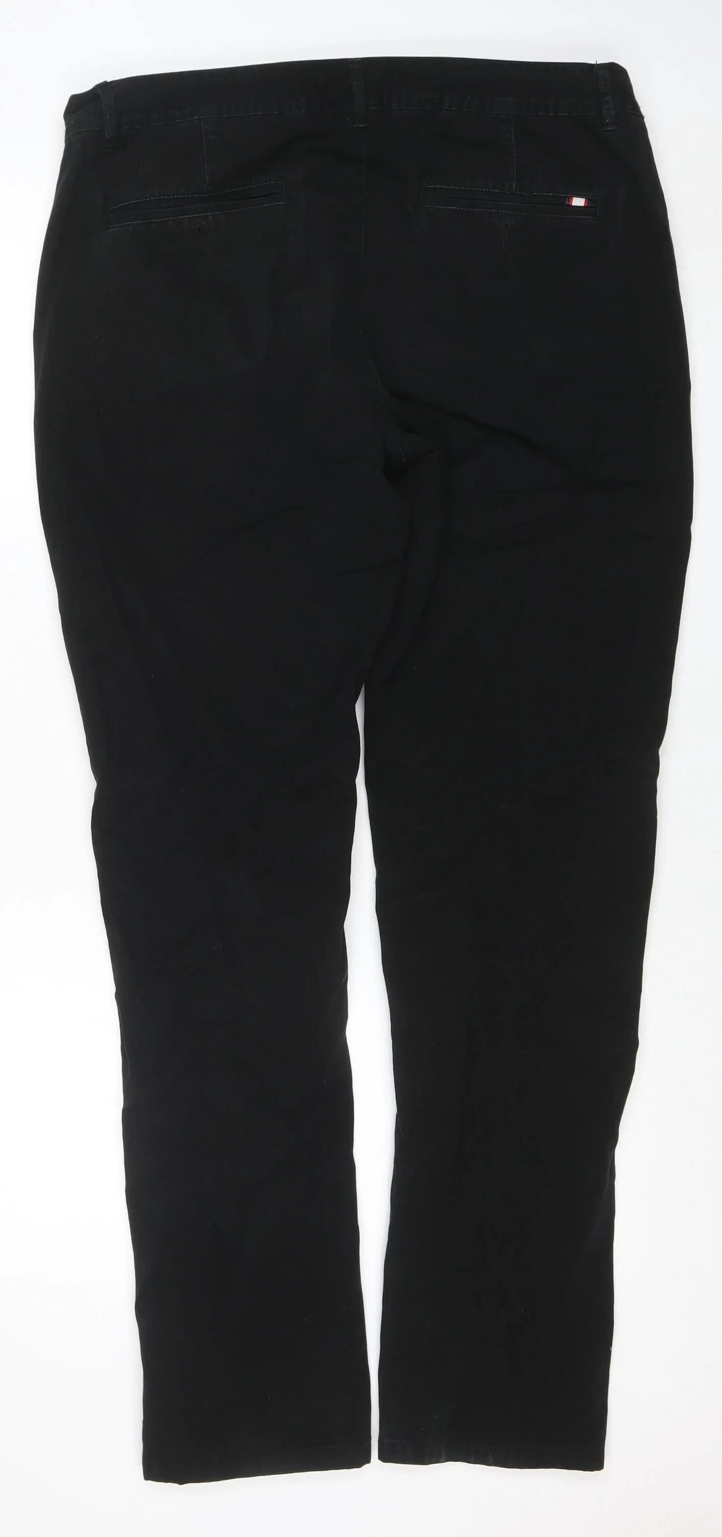 Kangol Men's Black Chino Trousers Size 36L Cotton Regular Fit - Image 3