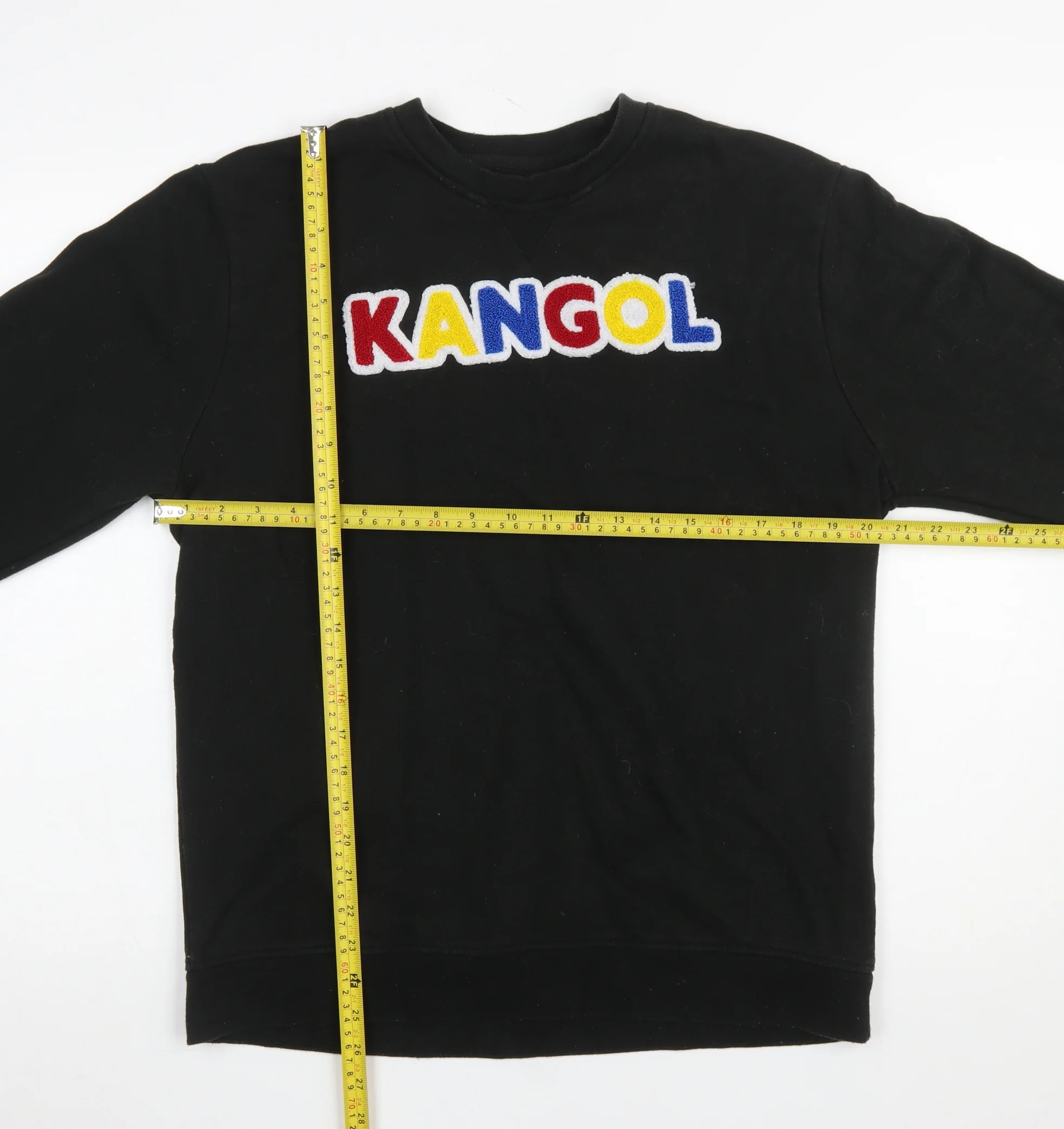 Kangol Mens Black XL Pullover Logo Sweatshirt Crew Neck - Image 2
