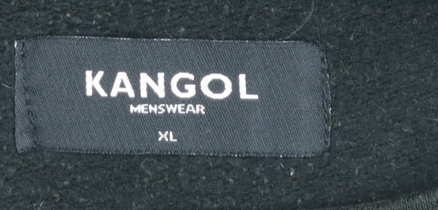 Kangol Mens Black XL Pullover Logo Sweatshirt Crew Neck - Image 4