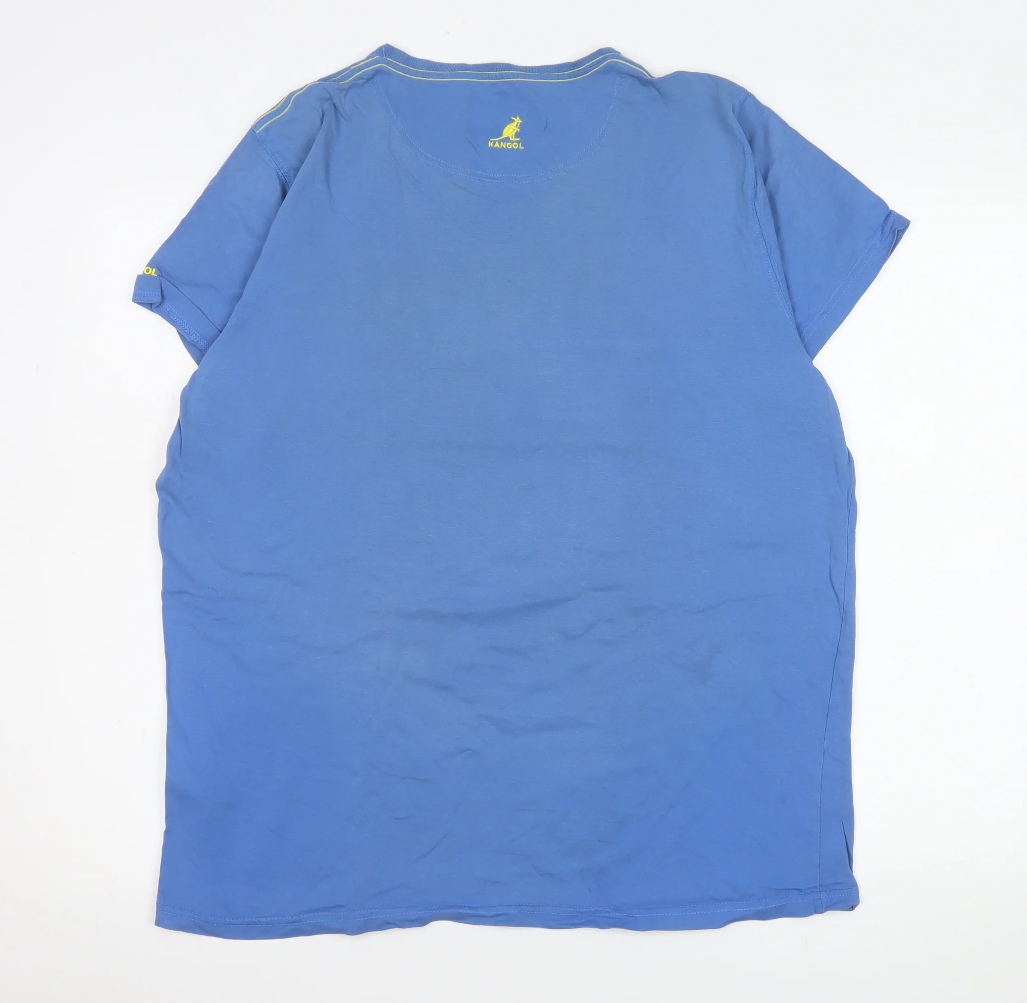 Kangol Men's Blue XL Cotton Crew Neck Black Label T-Shirt - Image 3