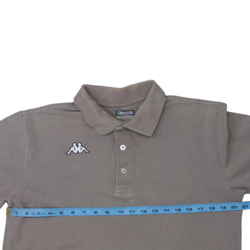 Kappa Men’s Brown Cotton Short Sleeve Polo Shirt Size L - Image 2