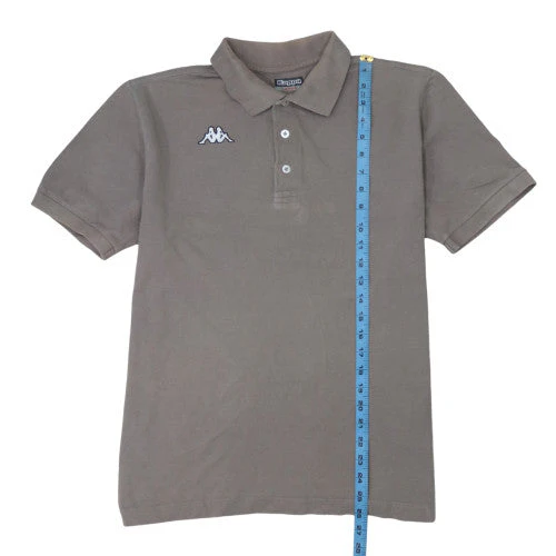 Kappa Men’s Brown Cotton Short Sleeve Polo Shirt Size L - Image 3