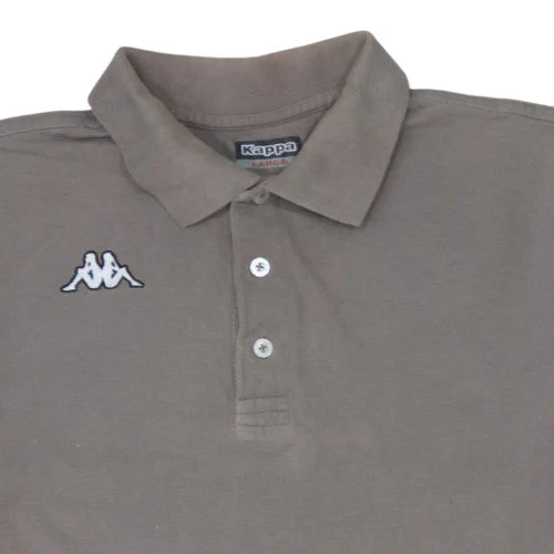 Kappa Men’s Brown Cotton Short Sleeve Polo Shirt Size L - Image 8