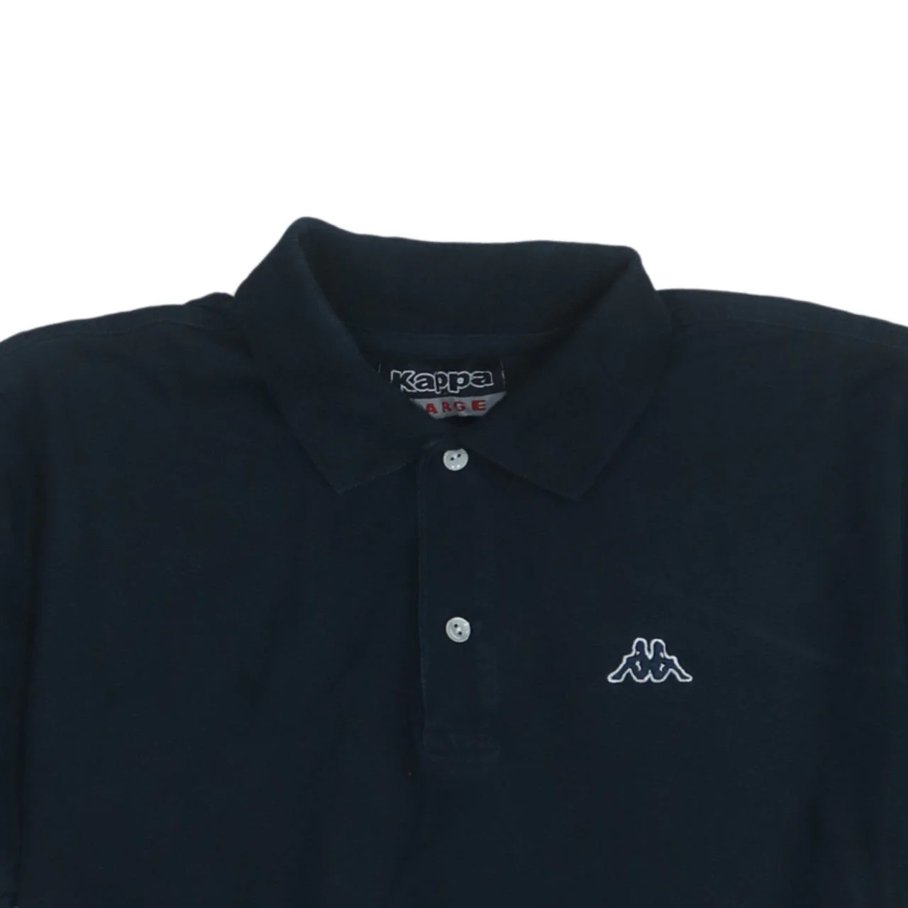 Kappa Men's Black Cotton Polo Shirt Size L Short Sleeve Casual - Image 8