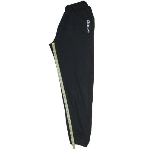 Kappa Men's Black Fleece Sweatpants Size L Regular Fit Activewear - Image 3