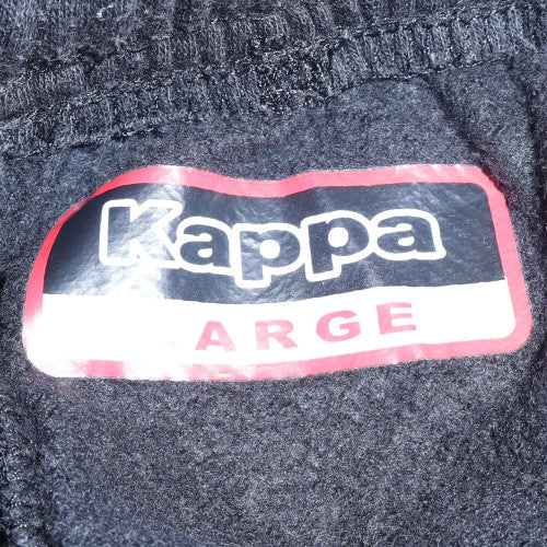 Kappa Men's Black Fleece Sweatpants Size L Regular Fit Activewear - Image 5
