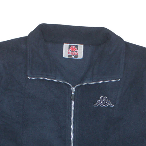 Kappa Men's Black Full Zip Fleece Sweatshirt M Regular Fit - Image 5