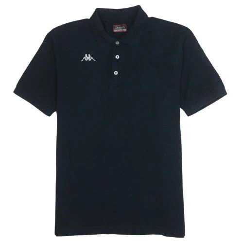 Kappa Men's Black XL Polo Shirt Cotton Classic Fit Short Sleeve