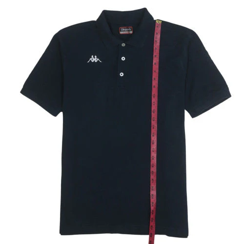 Kappa Men's Black XL Polo Shirt Cotton Classic Fit Short Sleeve - Image 2