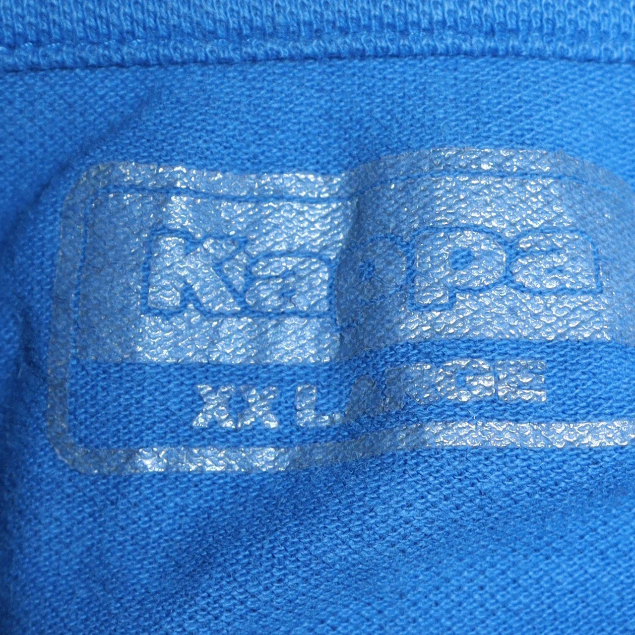 Kappa Men's Blue XL Short Sleeve Cotton Polo Shirt - Image 5
