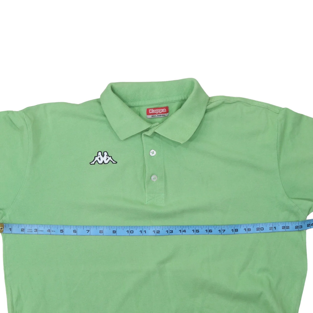 Kappa Men's Green 2XL Polo Shirt Embroidered Logo Casual - Image 3