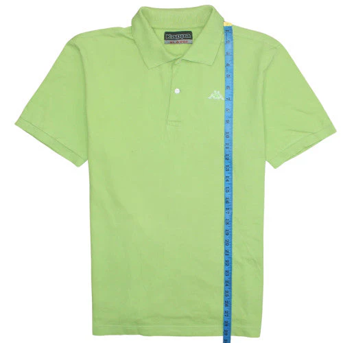 Kappa Mens Green XL Short Sleeve Cotton Polo Shirt - Image 3