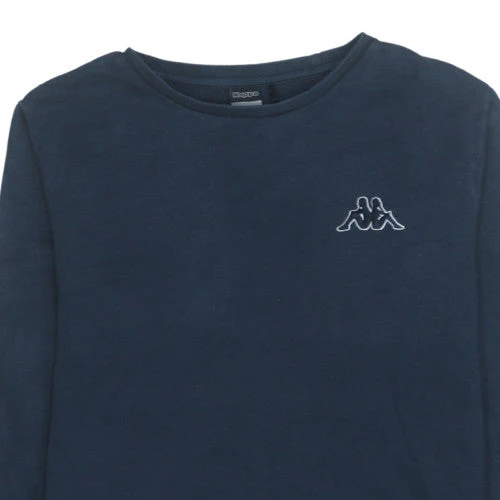 Kappa Mens Navy Blue Crew Neck Sweatshirt Large Cotton Blend - Image 8