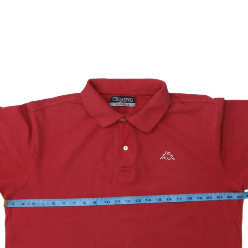 Kappa Men's Red XL Cotton Polo Shirt Short Sleeve Casual Top - Image 3