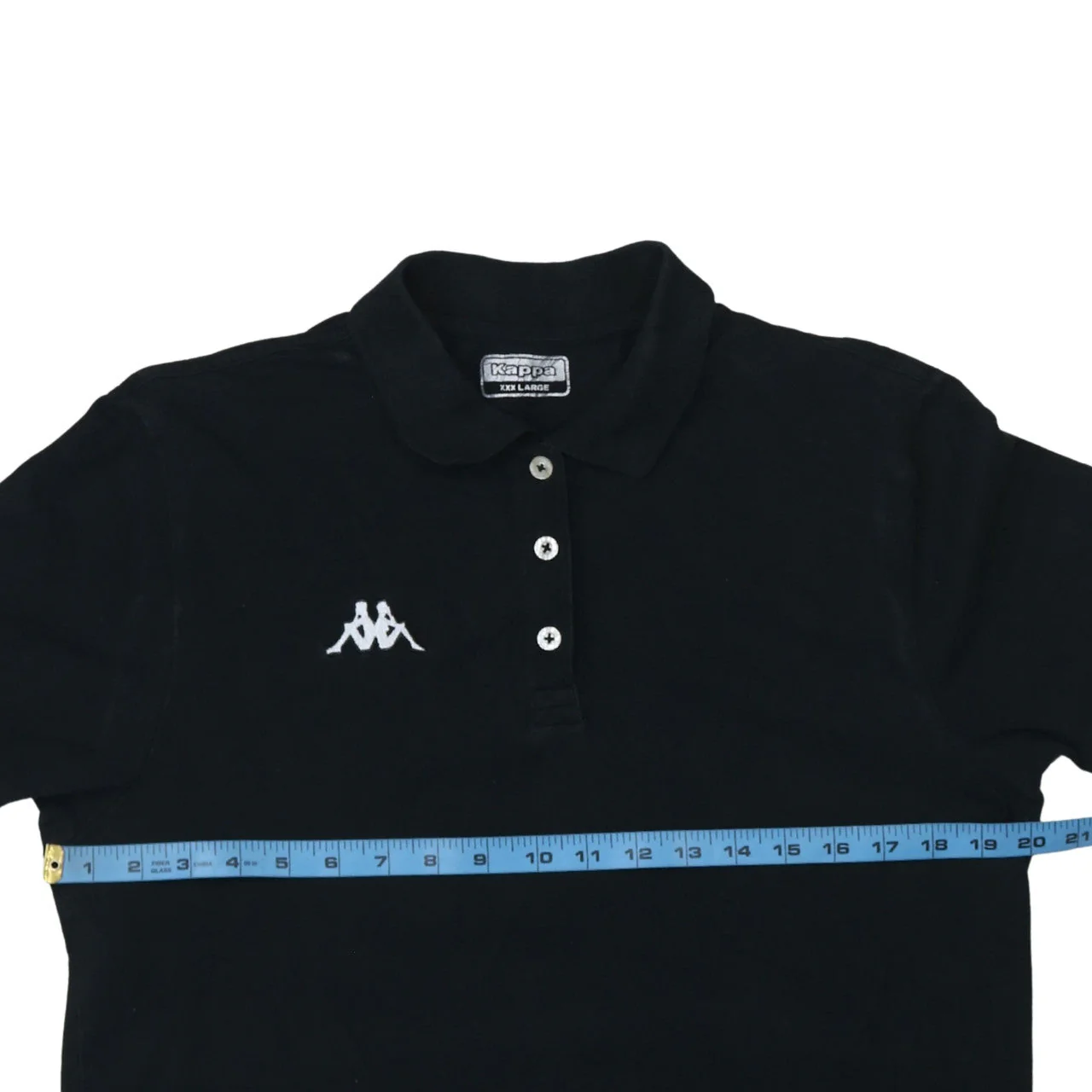 Kappa Women's Black 3XL Polo Shirt Classic Cotton Short Sleeve - Image 2