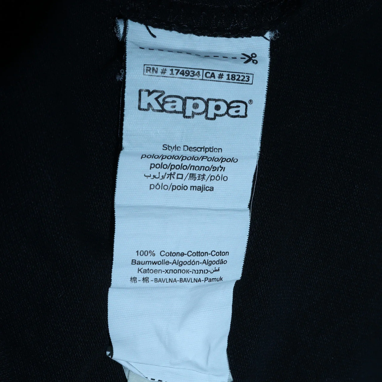 Kappa Women's Black 3XL Polo Shirt Classic Cotton Short Sleeve - Image 5