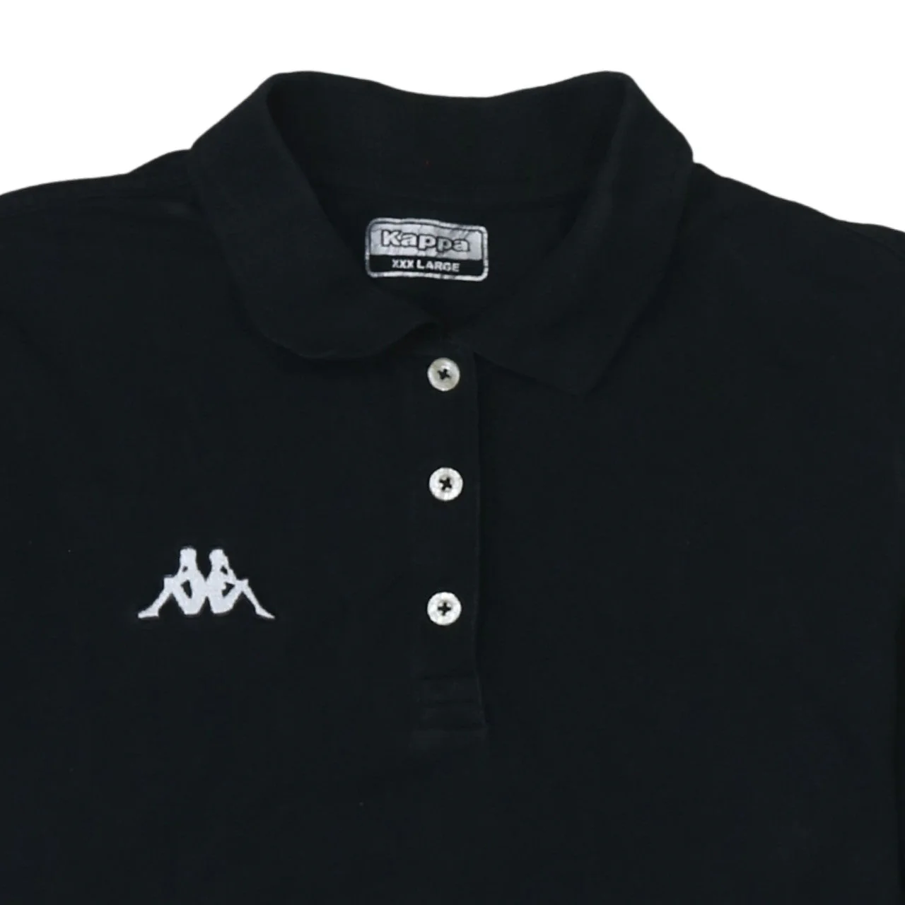 Kappa Women's Black 3XL Polo Shirt Classic Cotton Short Sleeve - Image 7