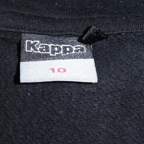 Kappa Womens Black Size 10 Full Zip Hoodie with Logo Trim - Image 6