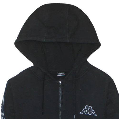 Kappa Womens Black Size 10 Full Zip Hoodie with Logo Trim - Image 8