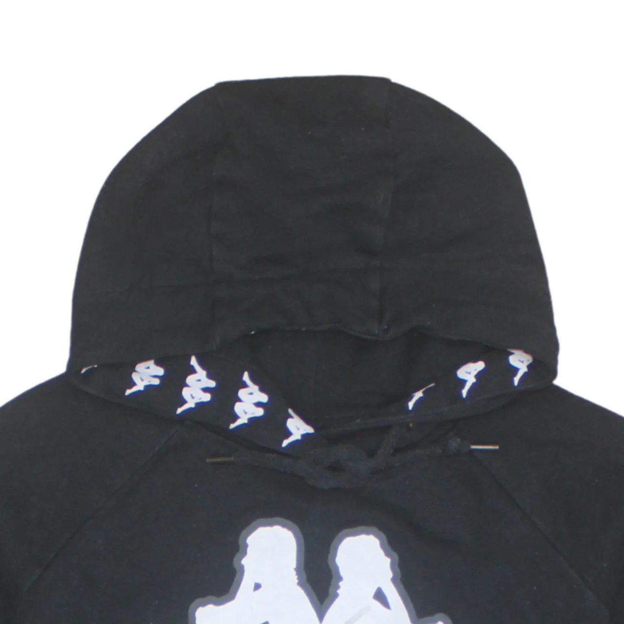 Kappa Womens Black Small Hoodie Pullover Cotton Blend Logo Sportswear - Image 7