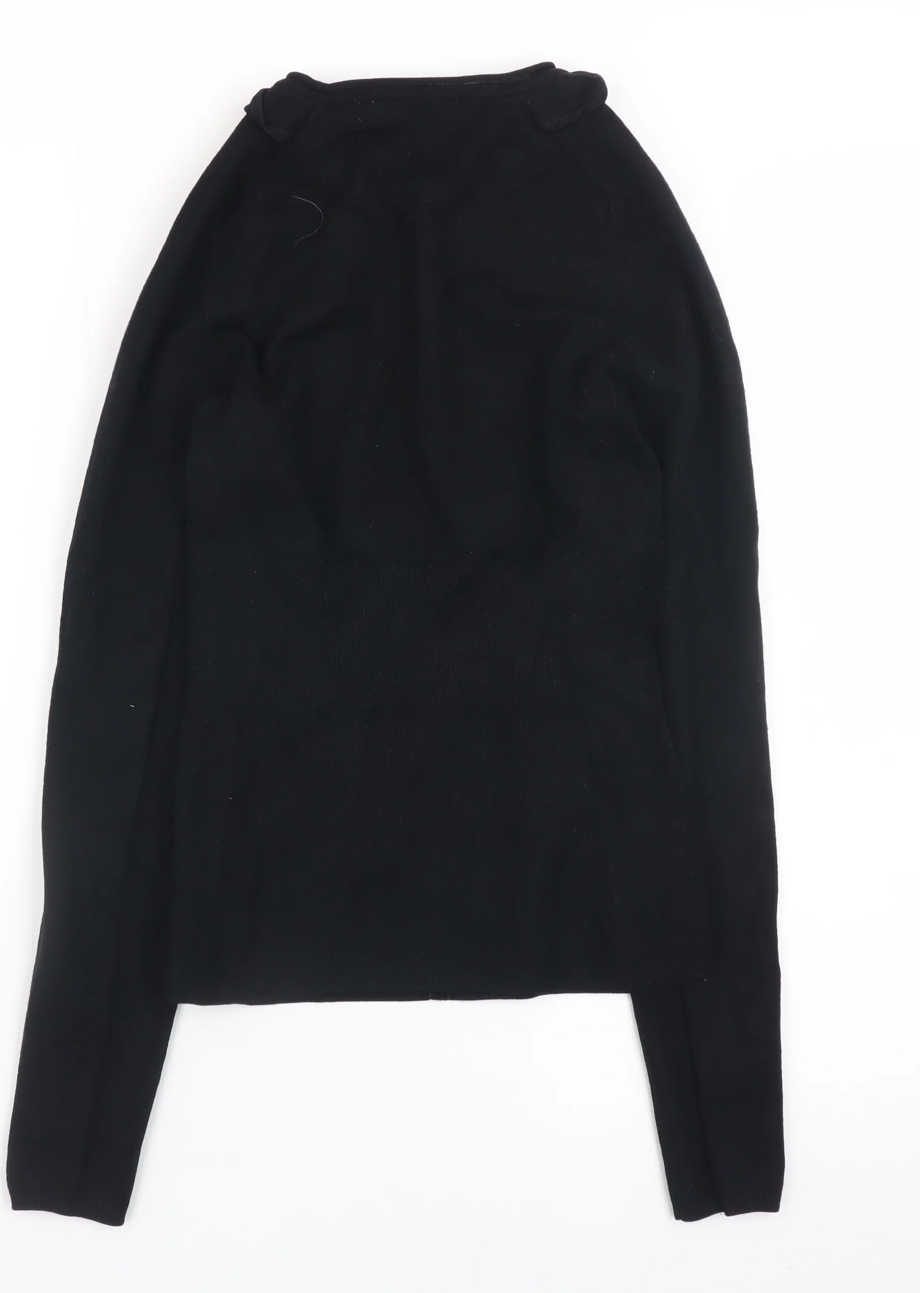 Karen Millen Women's Black Peter Pan Collar Pullover Jumper Size 10 - Image 3