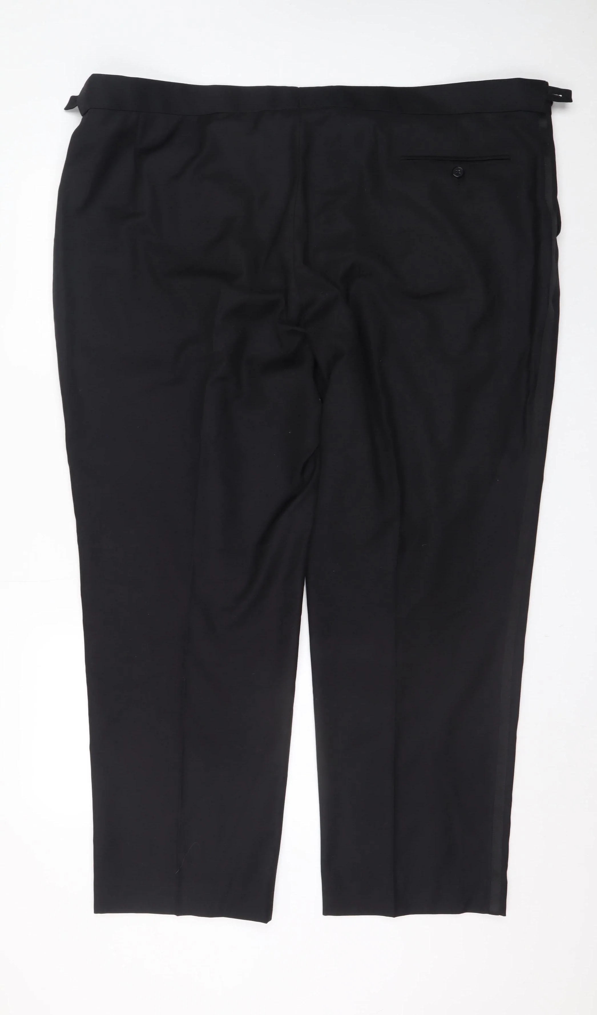 Karl Jackson Men's Black Regular Fit 48in Waist Dress Trousers - Image 3