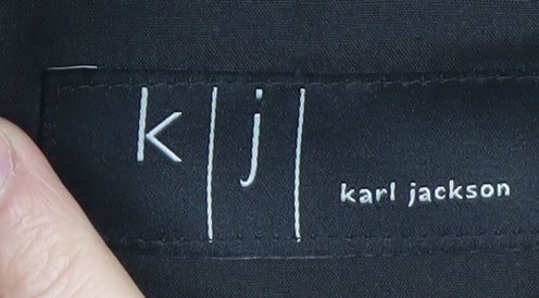 Karl Jackson Men's Black Regular Fit 48in Waist Dress Trousers - Image 4