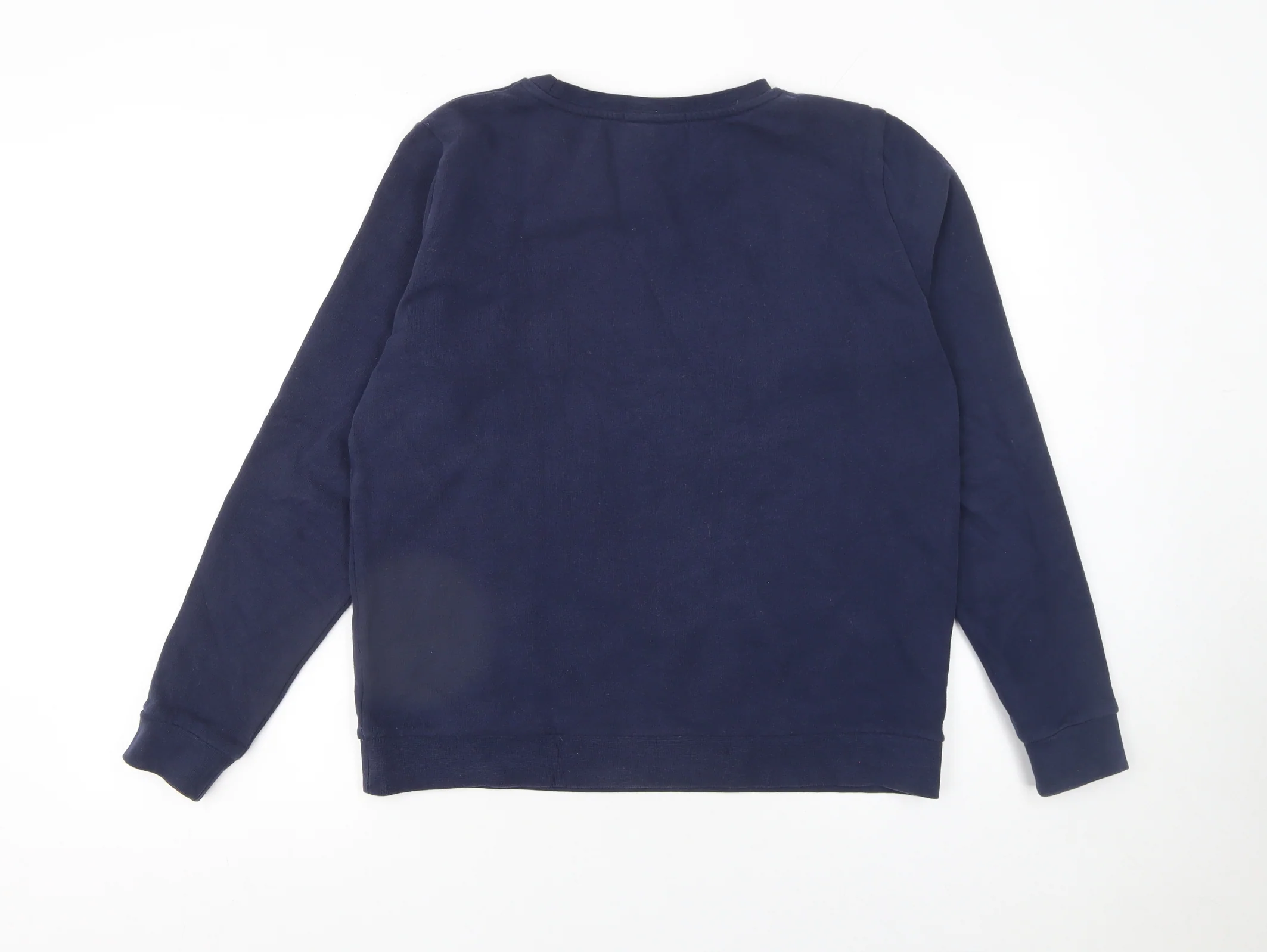 Karl Lagerfeld Men's Blue Crew Neck Logo Pullover Sweatshirt M - Image 3