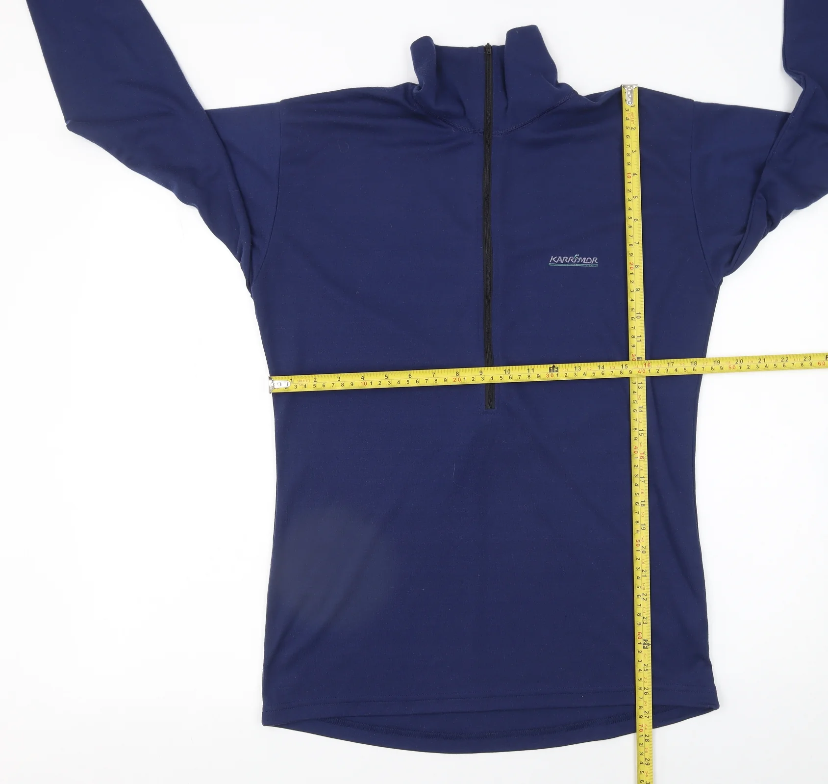 Karrimor Men's Blue Large 1/2 Zip Fleece Sweatshirt Outdoor Hiking Top - Image 2