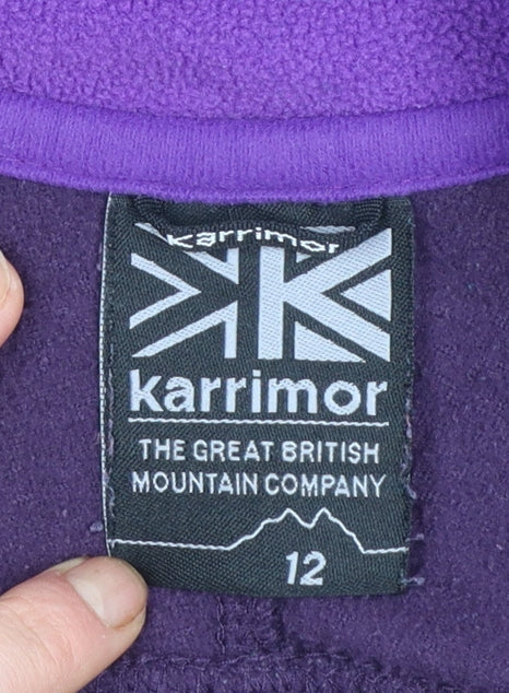 Karrimor Womens Purple Fleece Pullover Sweatshirt Size 12 - Image 4
