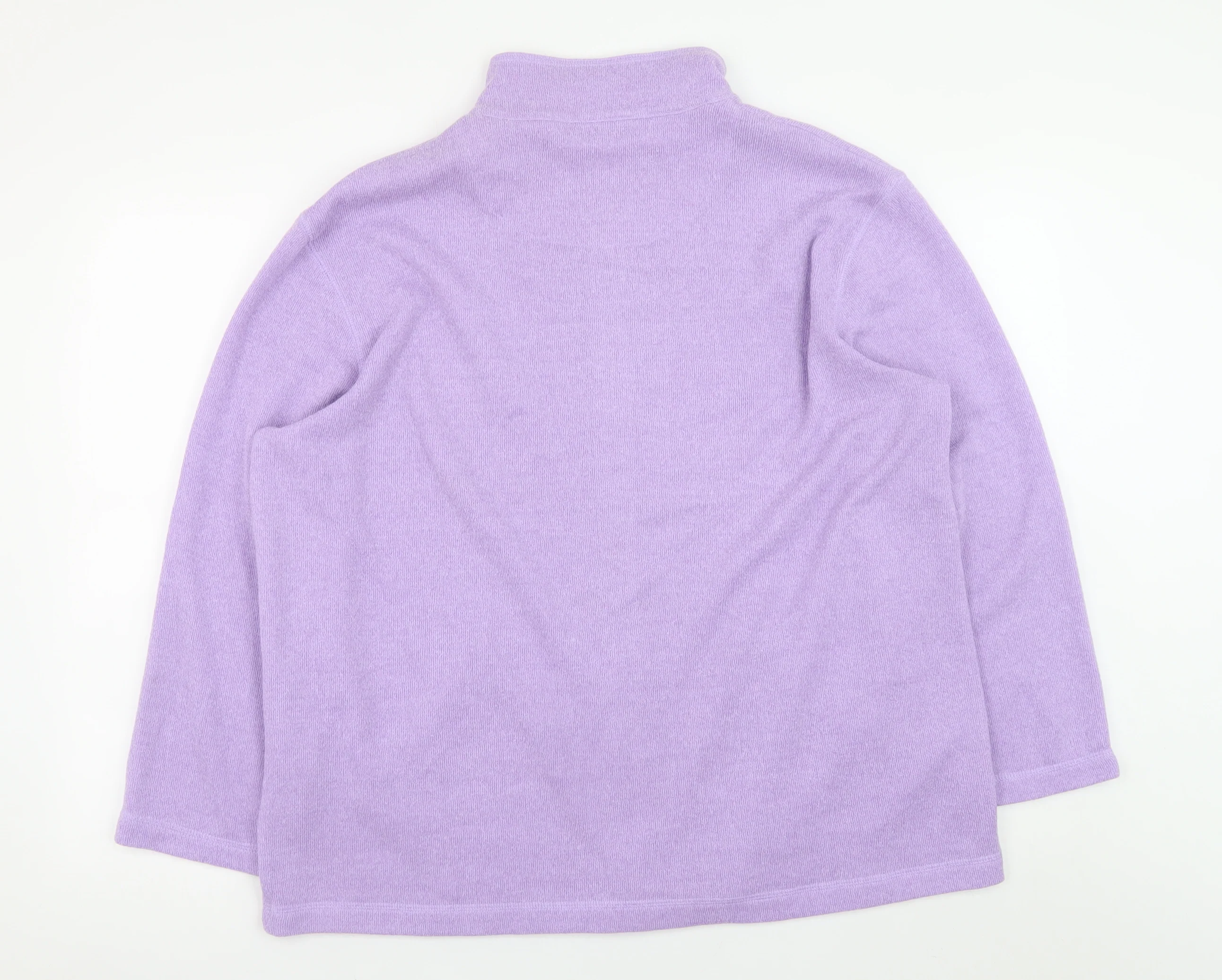 Kash Womens Purple Size 16 Full Zip Knit Casual Jacket - Image 3