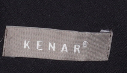 KENAR Womens Black Size 18 Wool Blend Single-Breasted Suit Jacket - Image 4
