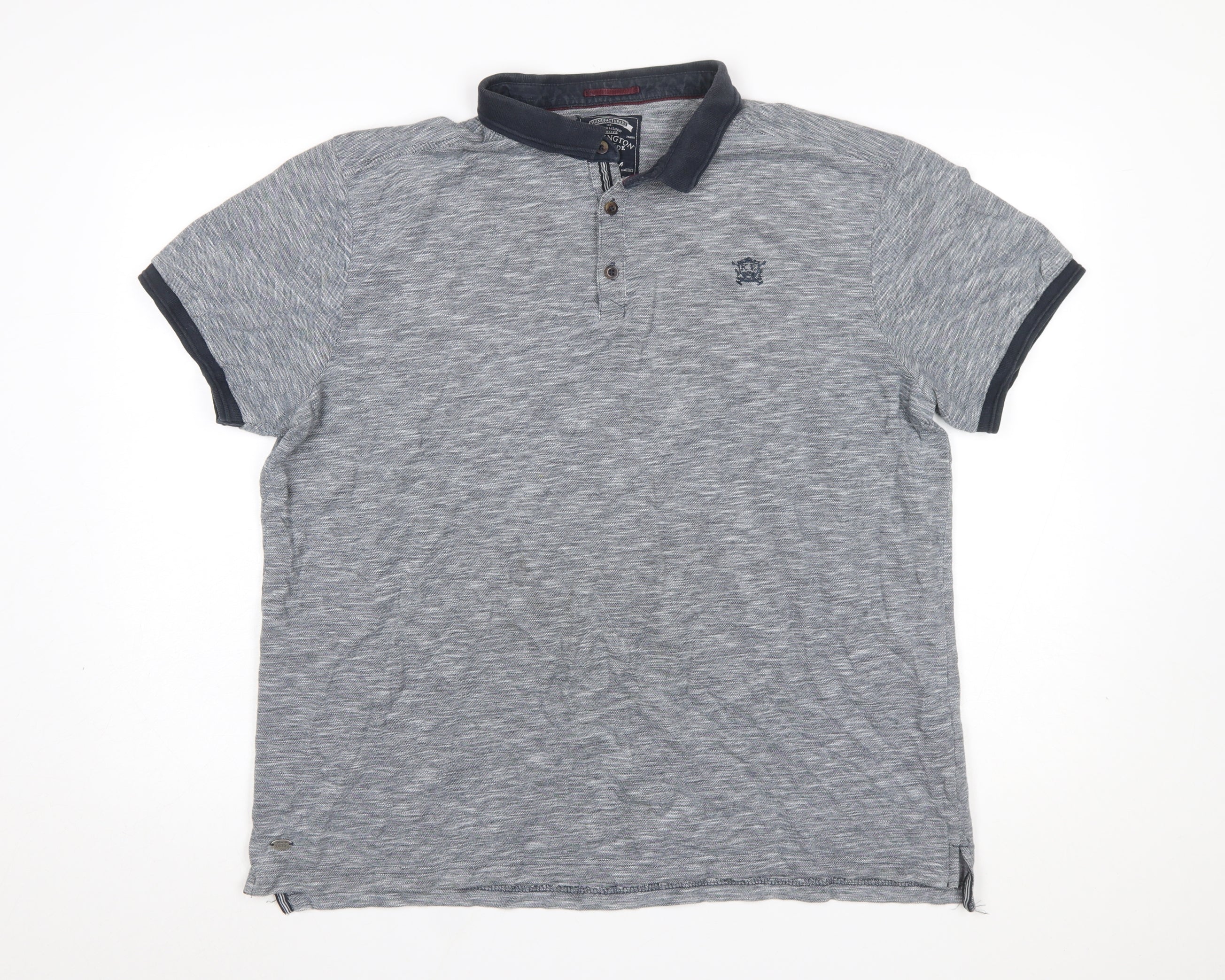 Kensington Eastside Men’s Grey 2XL Polo Shirt Classic Casual