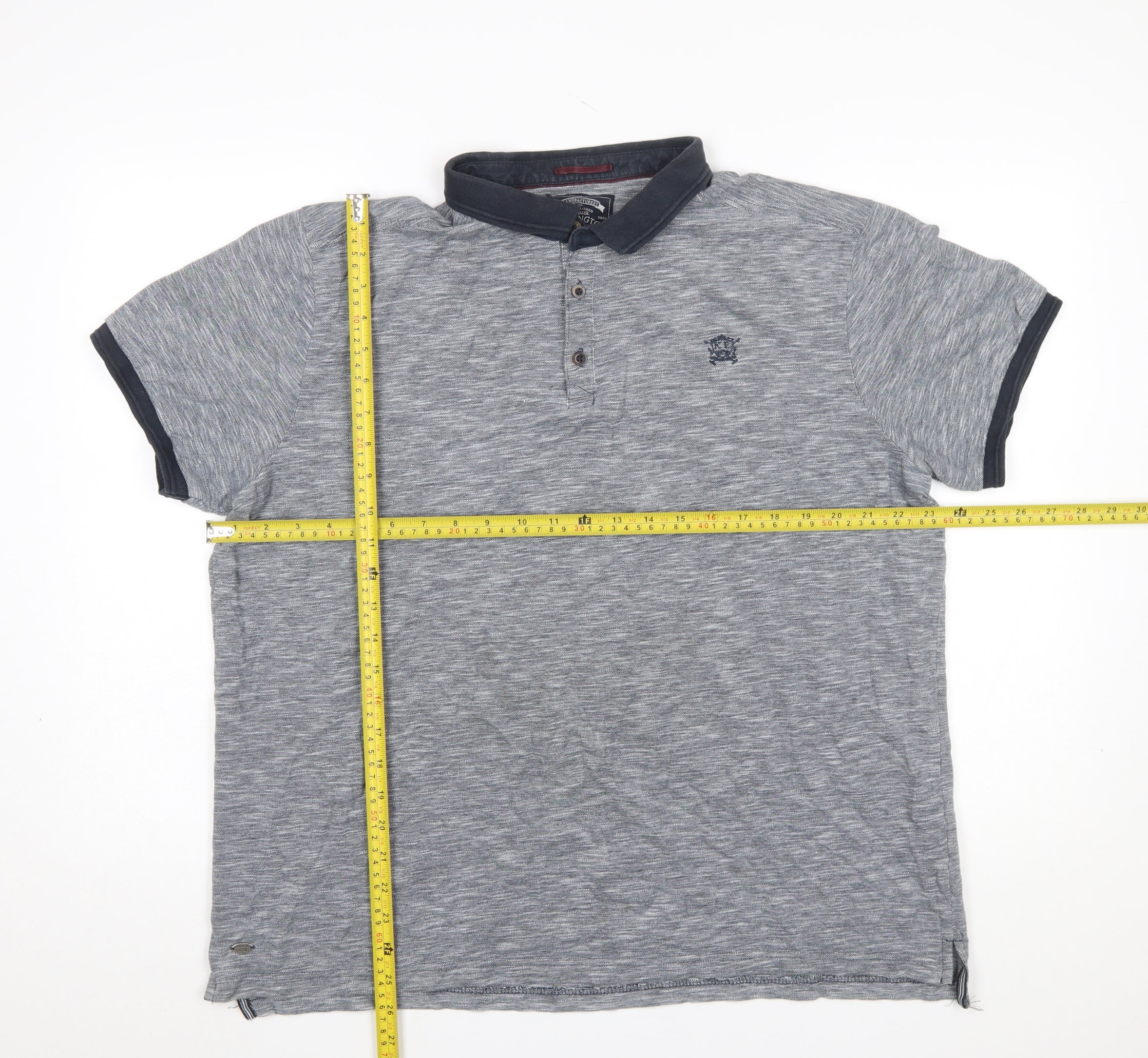 Kensington Eastside Men’s Grey 2XL Polo Shirt Classic Casual - Image 2