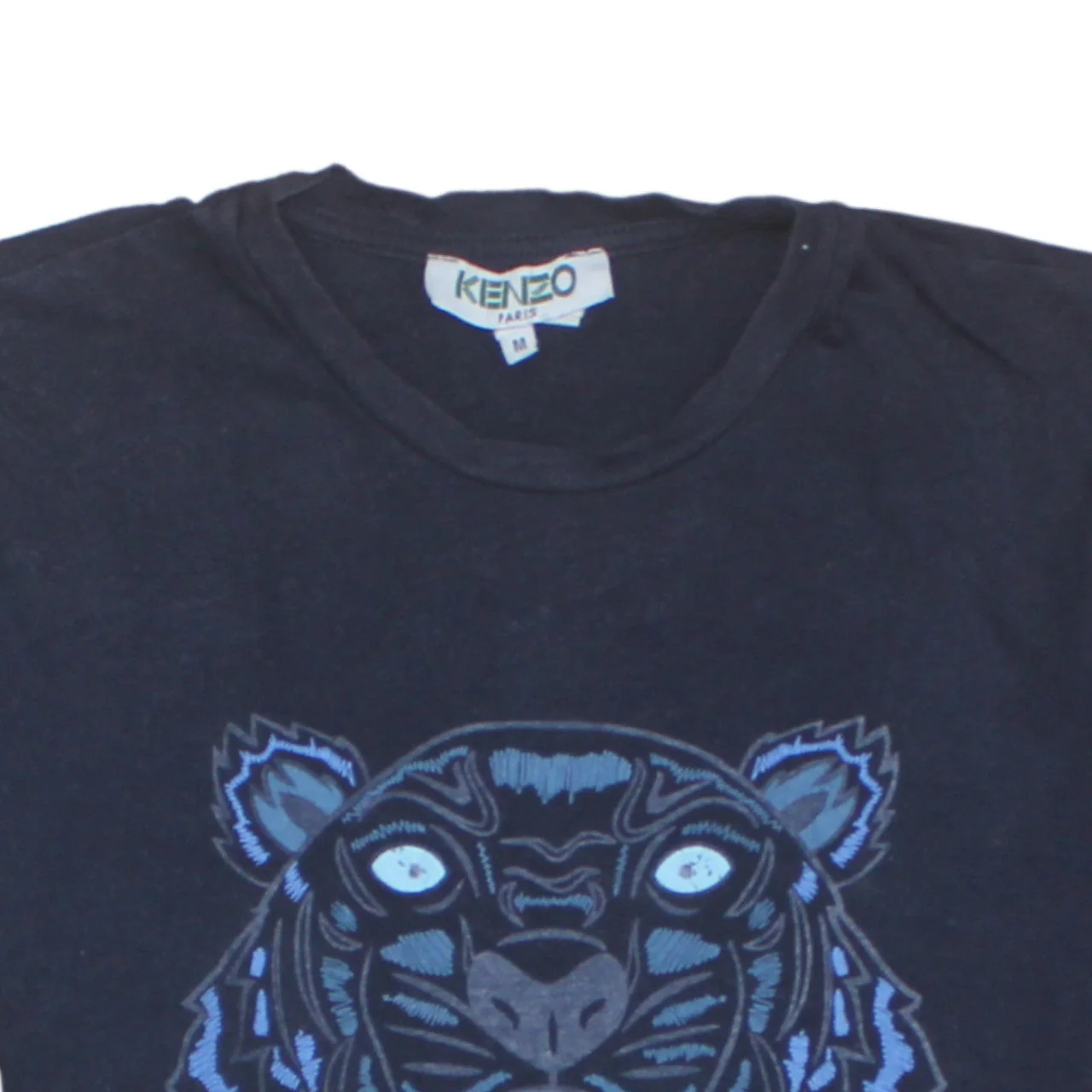 Kenzo Men Black Embroidered Tiger Logo T-Shirt Size M - Image 8