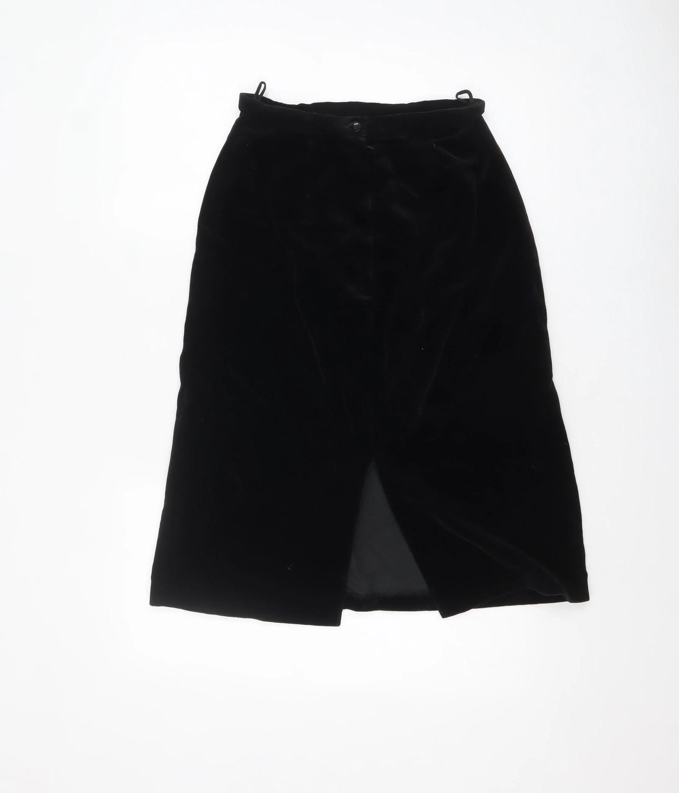 Keynote Women's Black Velvet Knee Length Pencil Skirt Size 12 - Image 3
