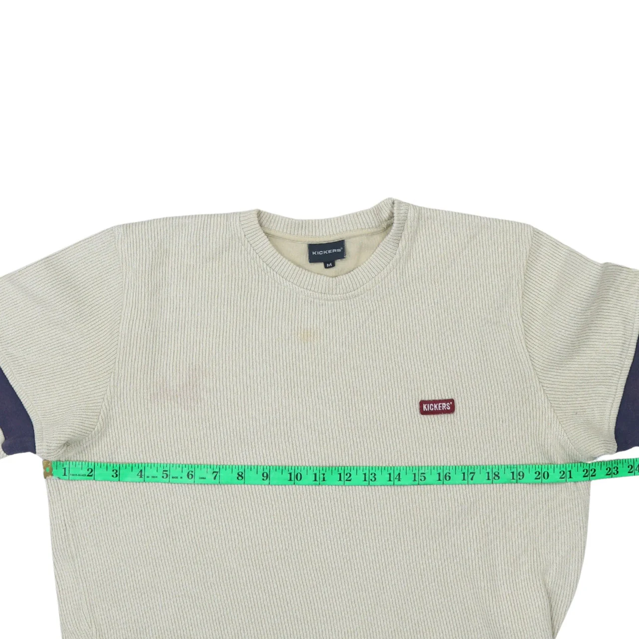 Kickers Men's Beige Long Sleeve Crew Neck Pullover Sweatshirt M - Image 2