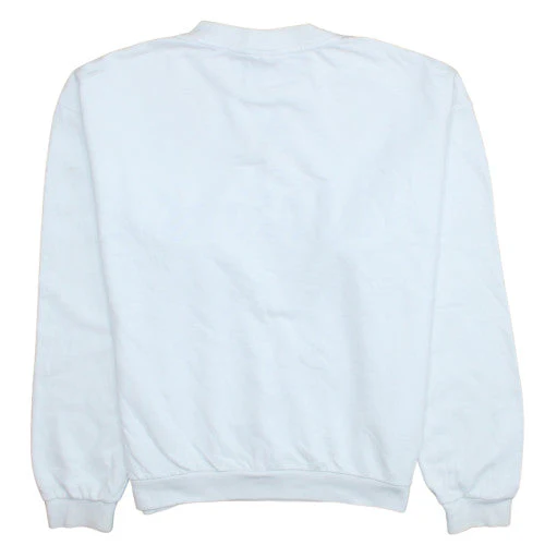 Kickers Men's White Logo Crew Neck Pullover Sweatshirt M - Image 4