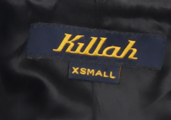 Killah Women's Black Wool Pea Coat XS Mid-Length Classic Style - Image 4
