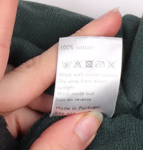 Kin by John Lewis Men's Green Cotton Crew Neck Sweatshirt M - Image 5
