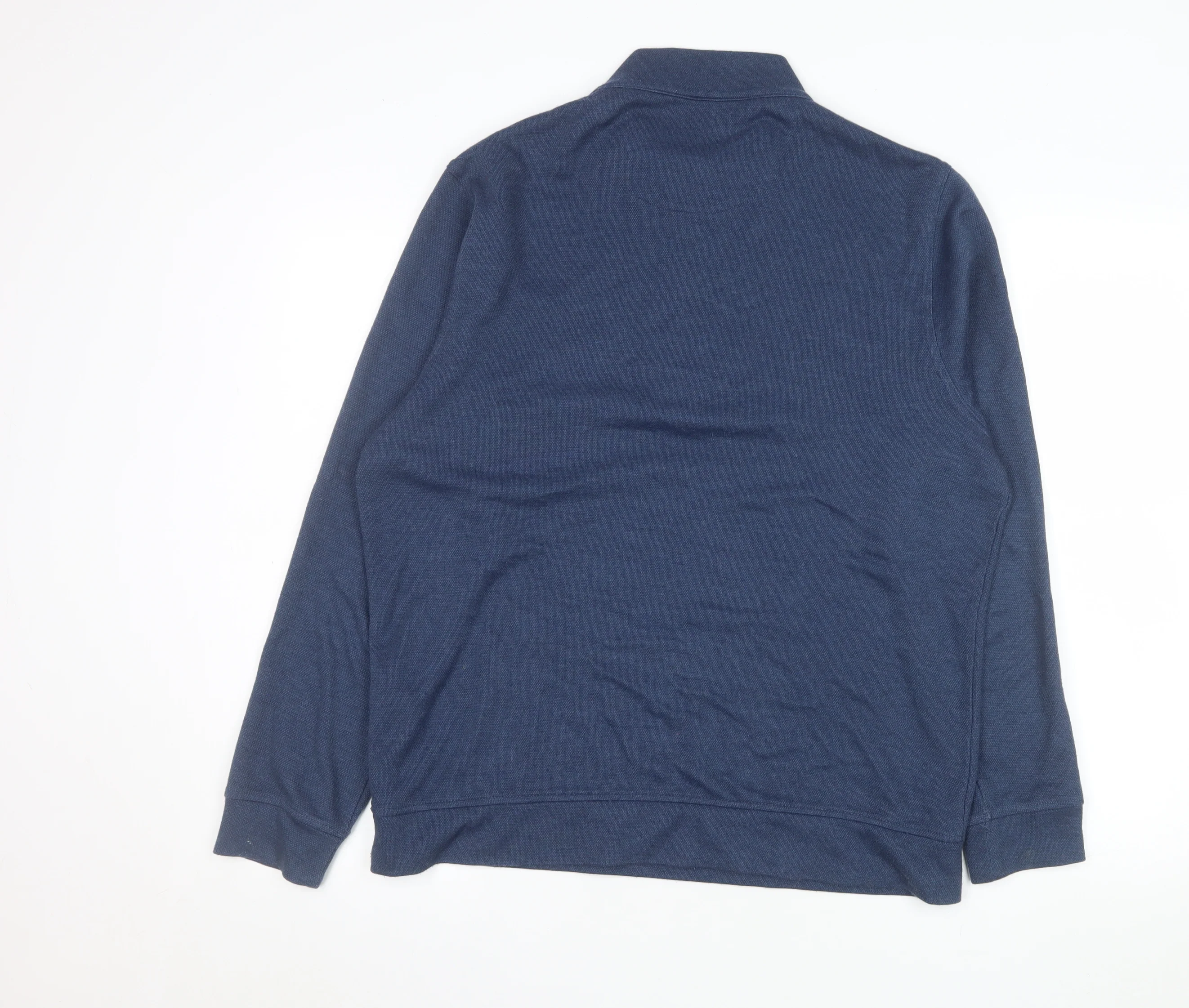 Kirkland Signature Men's Blue 1/4 Zip Pullover Sweatshirt Size M - Image 3