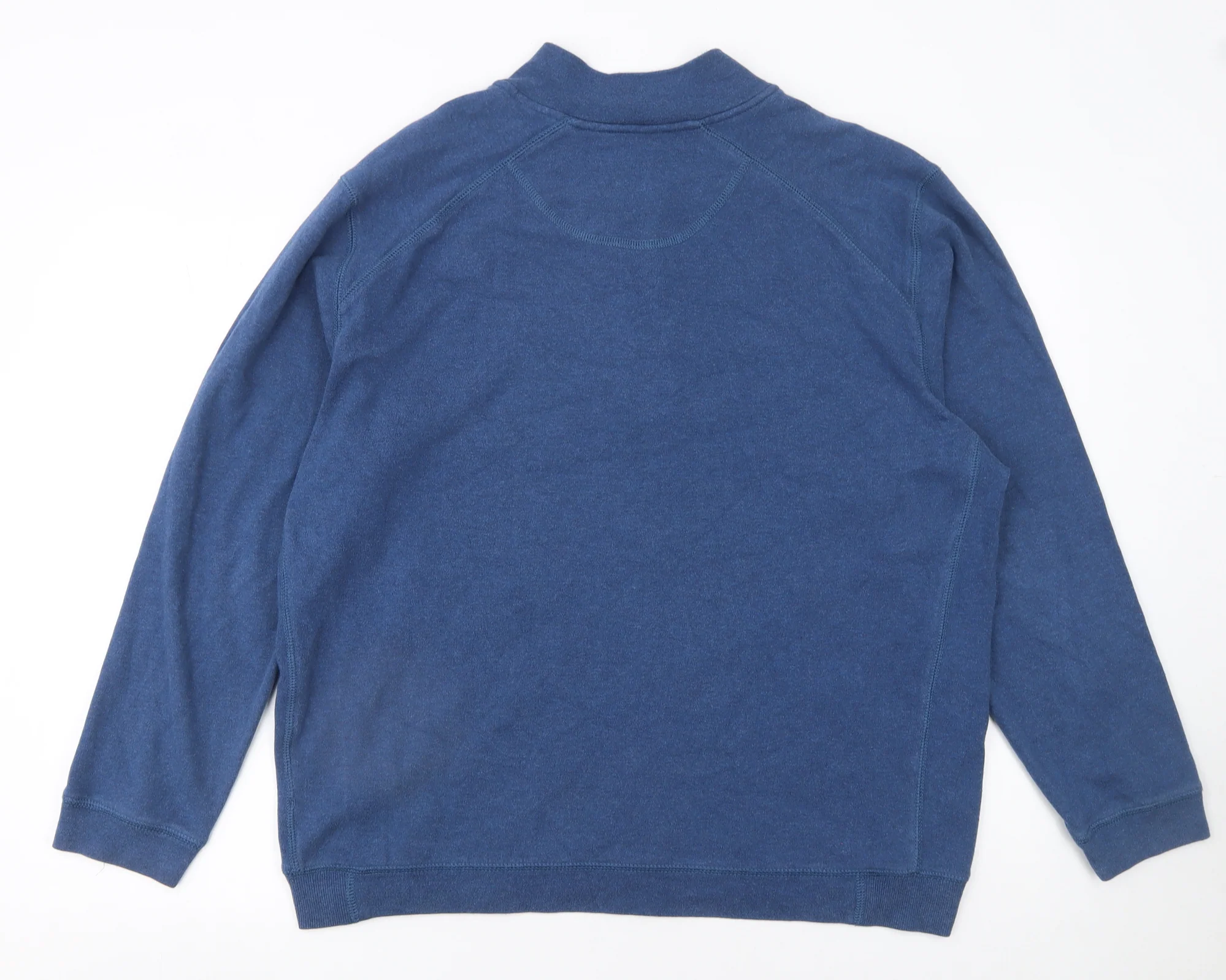 Kirkland Signature Men's Blue XL Cotton 1/2 Zip Sweatshirt - Image 3